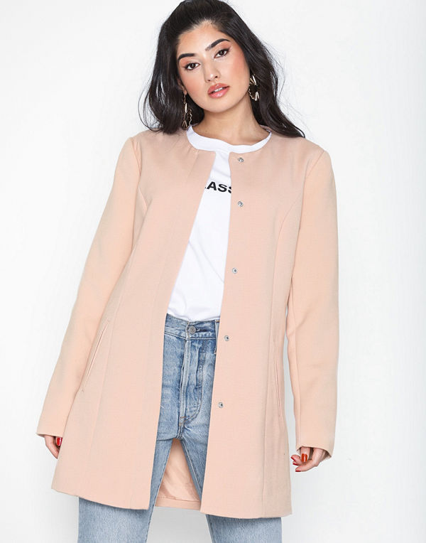 Jacqueline de Yong Jdynew Brighton Coat Otw Noos Ljus Rosa
