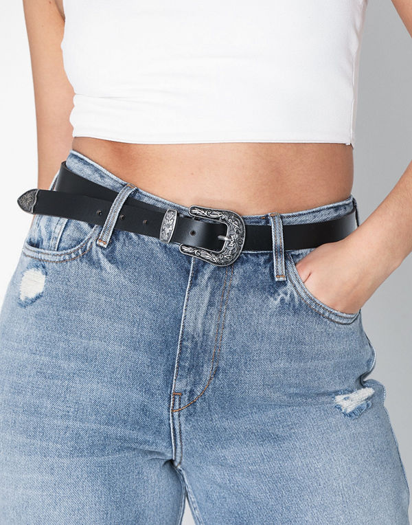 Pieces Pcbindu Leather Jeans Belt