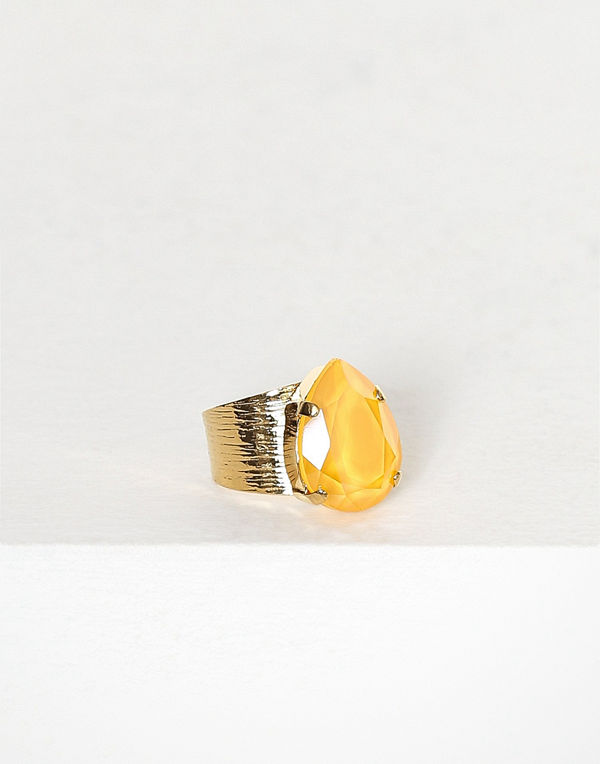 Caroline Svedbom Classic drop ring Gul