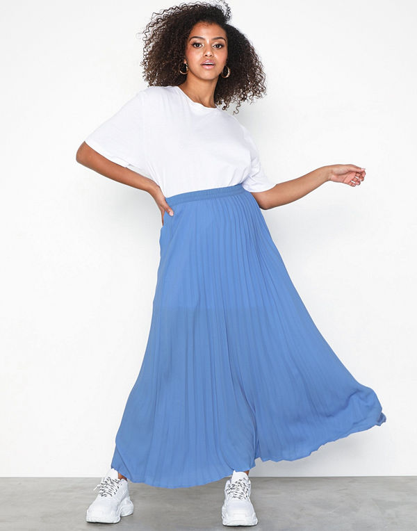 Only onlPHOEBE Long Plisse Skirt Wvn