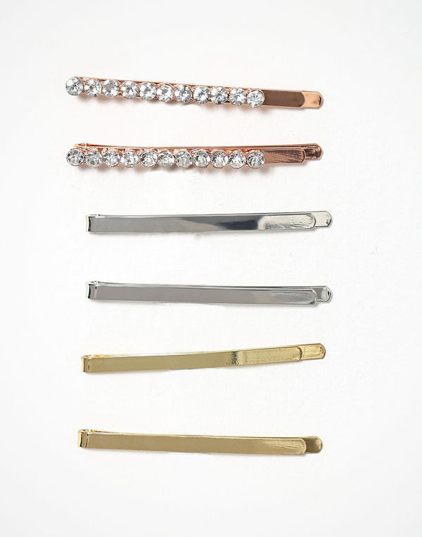 Missguided Jewelry smycke Rhineston Clips Multi Pack