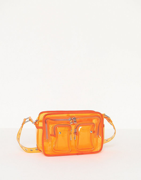NuNoo orange axelväska Ellie Transparent