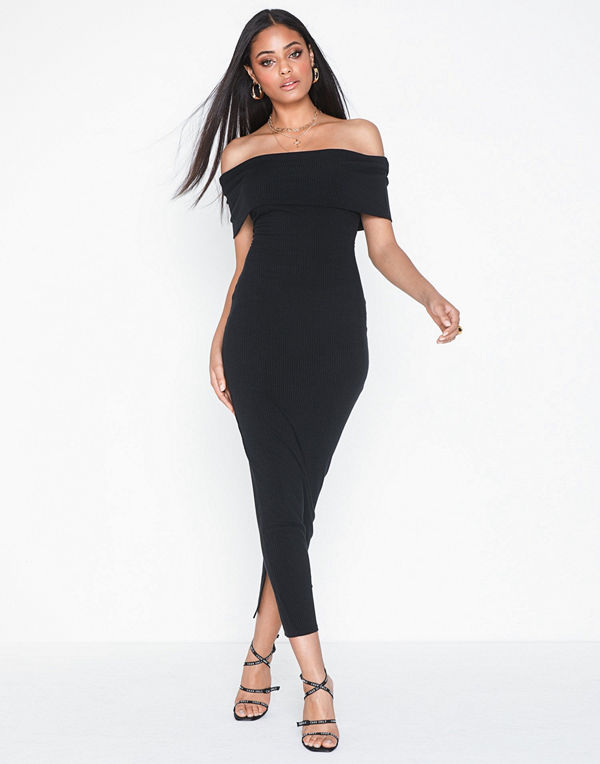 NLY One Off Shoulder Midi Dress