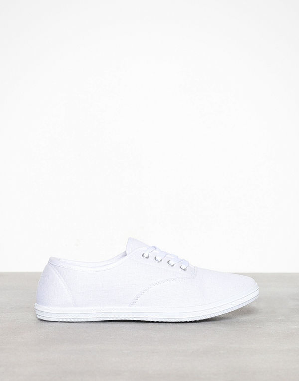 Duffy Basic Canvas Sneaker Vit