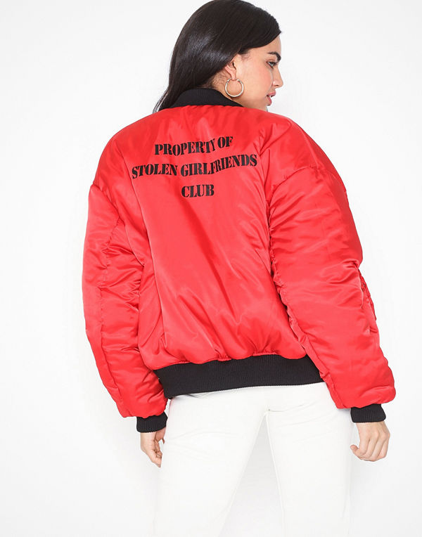 Stolen Girlfriends Club röd bomberjacka Stolen Bomber Jacket