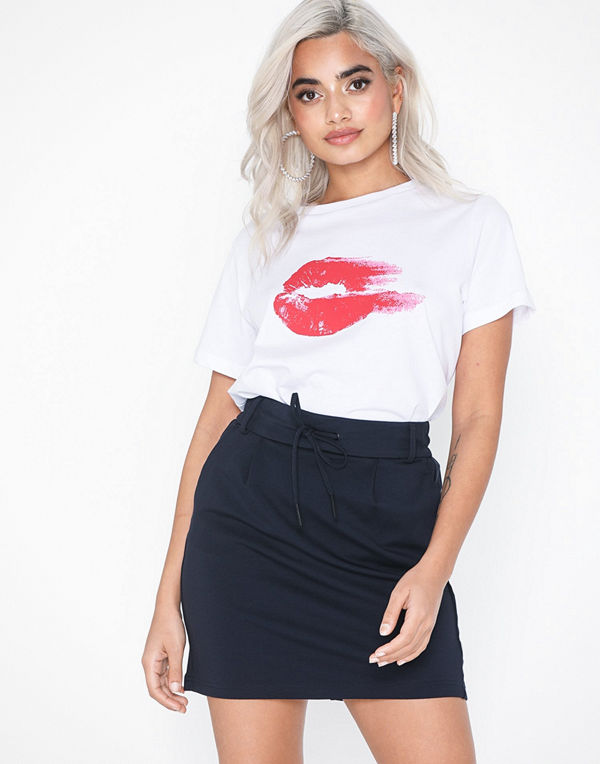 Only onlPOPTRASH Easy Skirt Pnt Noos Mörk Blå