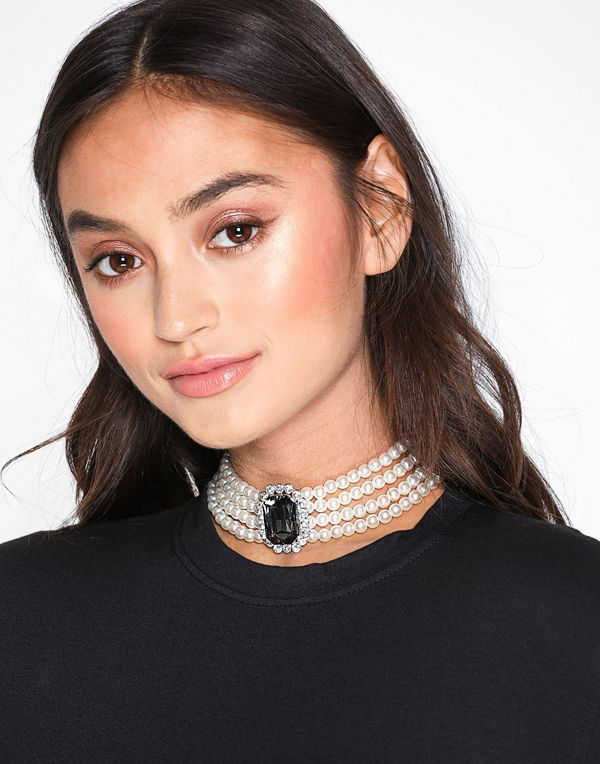 NLY Accessories halsband Unheard Stories Pearl Choker