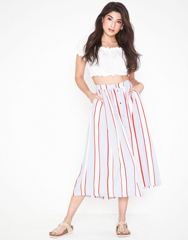 Selected Femme Slfrory Mw Midi Skirt B