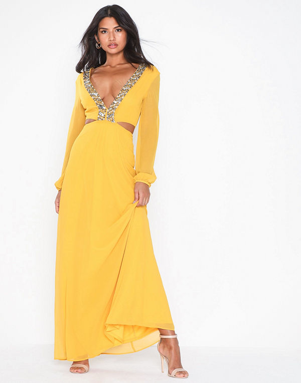 NLY Eve Embellished Flowy Gown