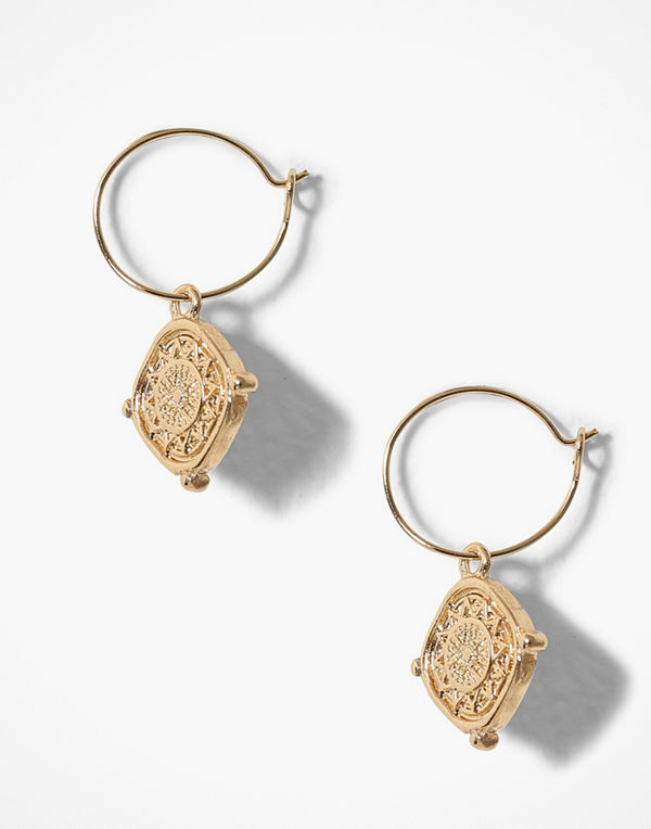 Freedom by Topshop örhängen Coin Drop Hoops