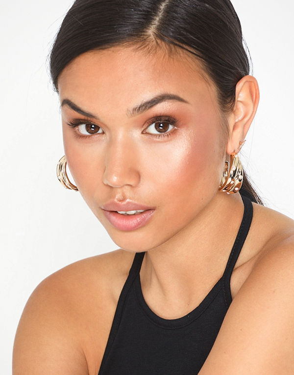Freedom by Topshop örhängen Three Row Pearl Inlay Hoop