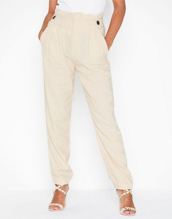 Jacqueline de Yong byxor Jdyamber High Paperwaist Linen Pnt