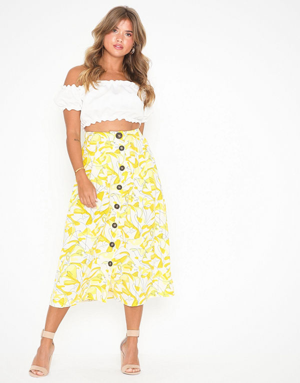 Selected Femme Slfprimrose Mw Midi Skirt Ka