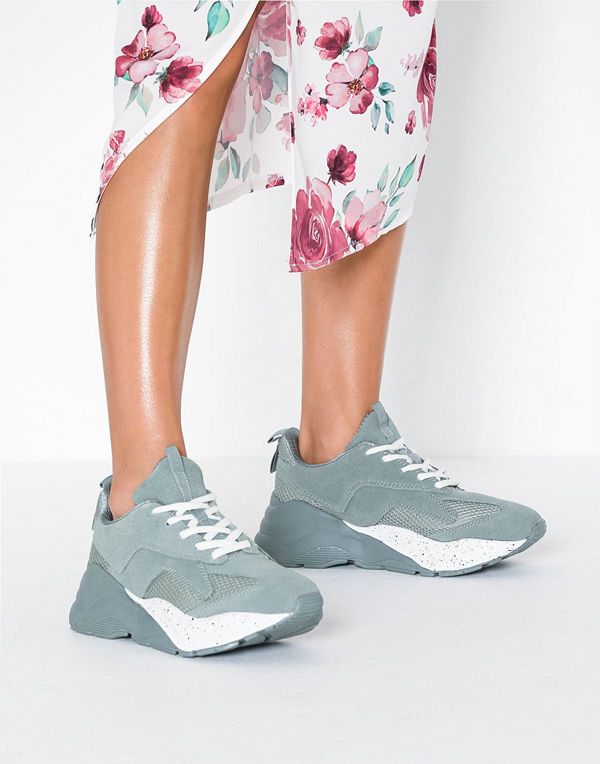 Bianco BIABECKY Suede Sneaker Mint Grön