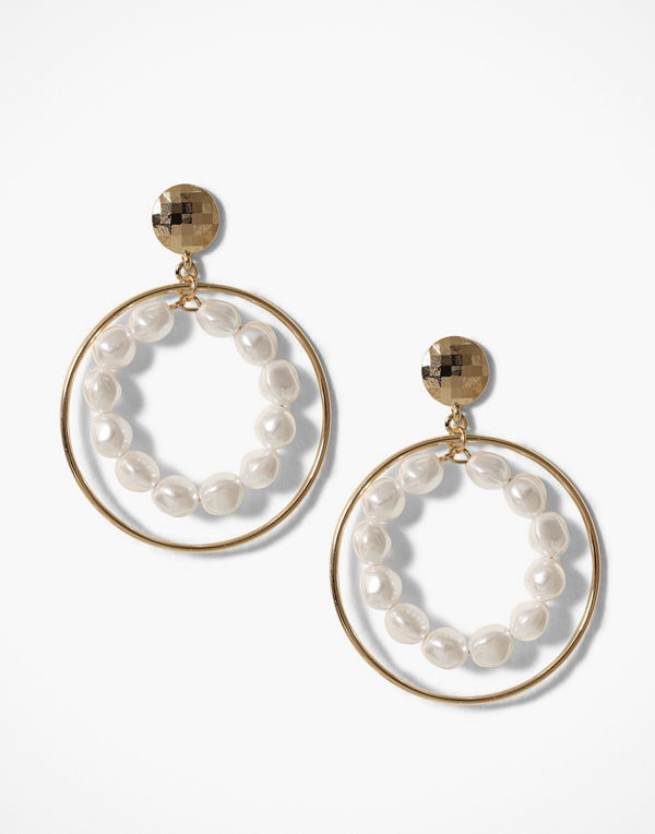 Freedom by Topshop örhängen Pearl Inlay Drops