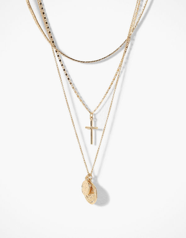 Freedom by Topshop halsband Coin & Cross Multirow