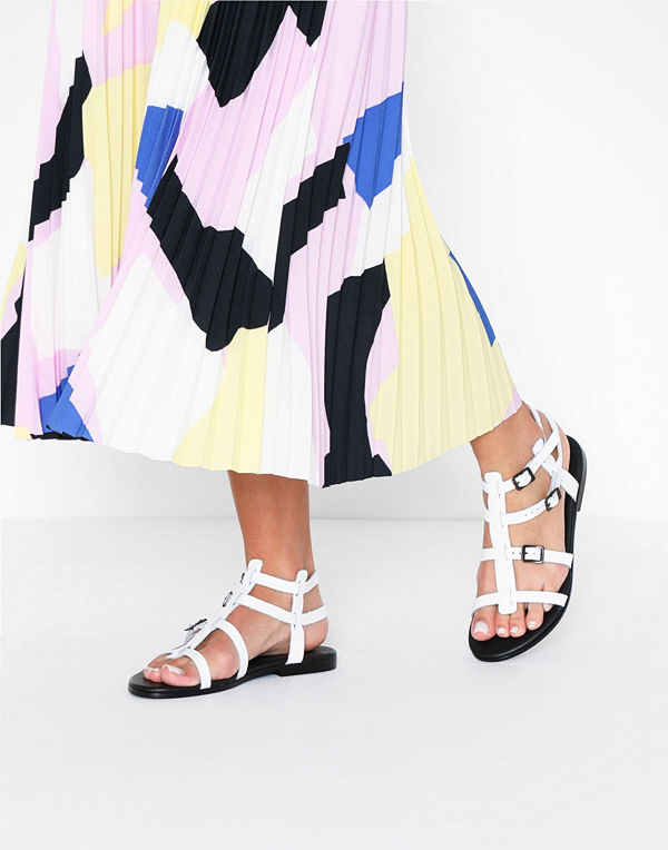 Bianco BIACAIA Leather Sandal Vit