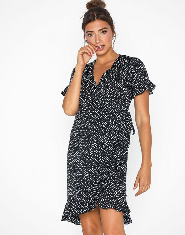 Vero Moda Vmhenna 2/4 Wrap Frill Dress Exp