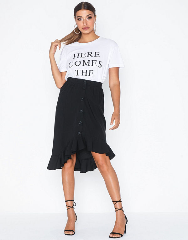 Only Onlvictoria Long Frill Skirt Pnt