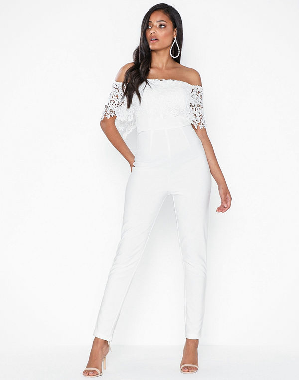 Rare London Crochet Offshoulder Jumpsuit