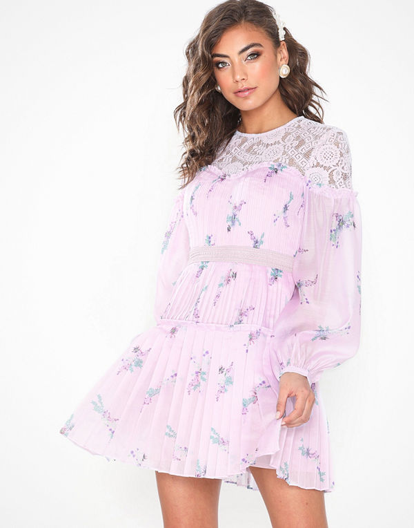True Decadence Long Sleeve Mini Flower Dress