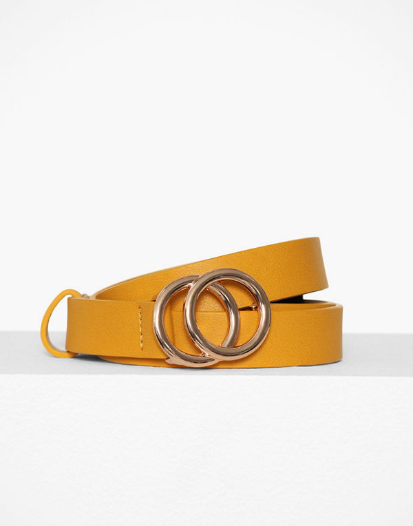 Pieces Pckarren Jeans Belt D2D Mörk Gul