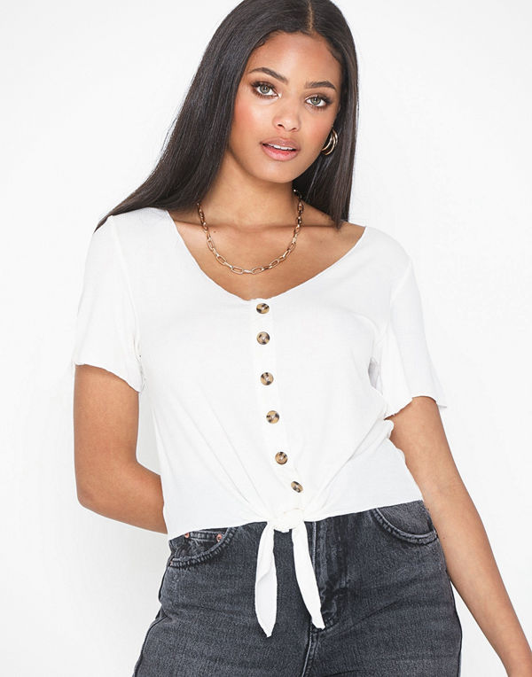 Only Onlminka S/S Knot Top Jrs
