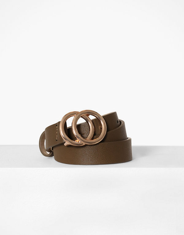 Pieces Pckarren Jeans Belt D2D Oliv grön