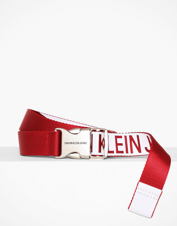 Calvin Klein J 3CM Canvas Plaque Belt