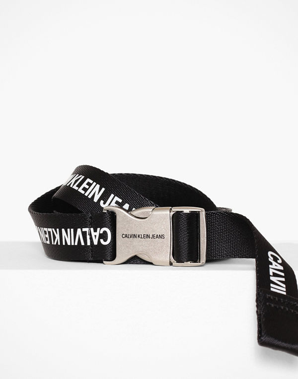 Calvin Klein J 3CM Canvas Plaque Belt