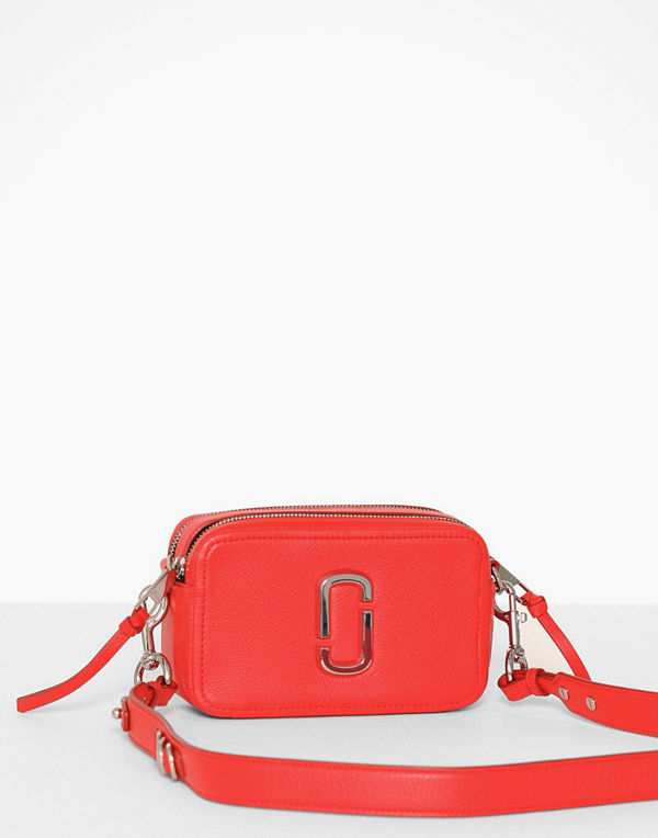 Marc Jacobs röd axelväska The Softshot 21 Geranium