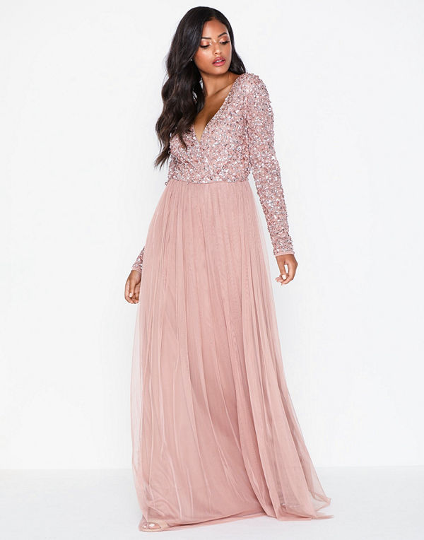 Maya Deluxe Wrap Front Maxi Dress