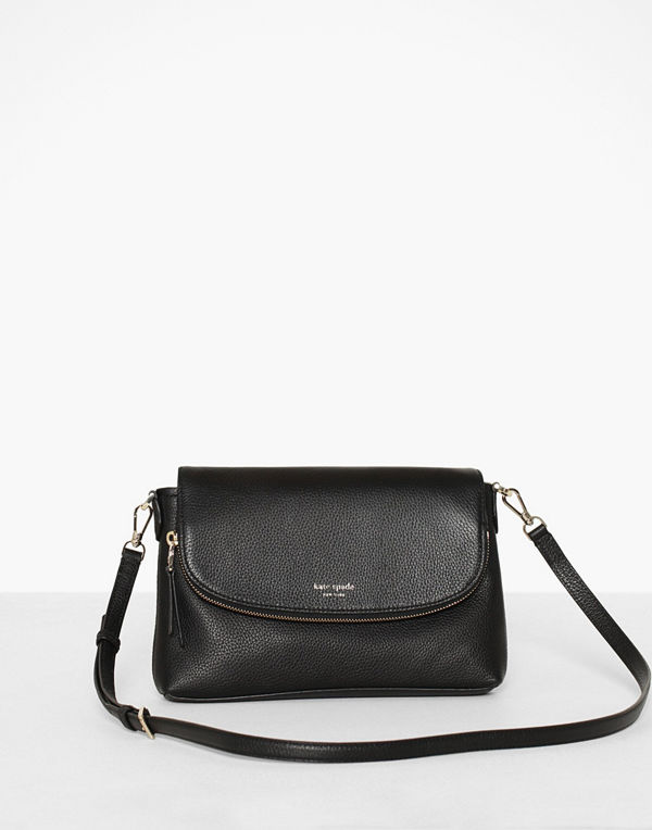 kate spade new york svart axelväska Polly Large Flap Crossbody