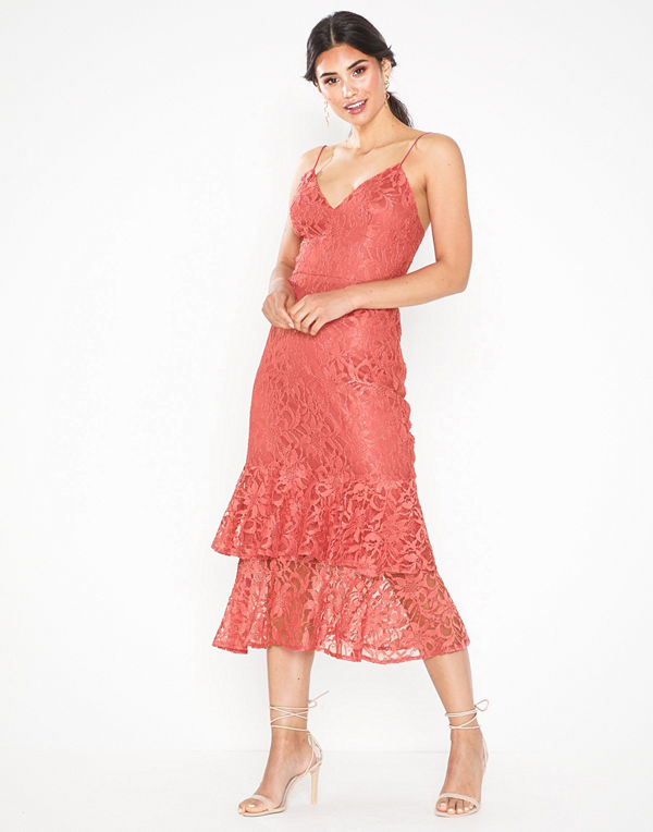 NLY Eve Strap Lace Midi Dress