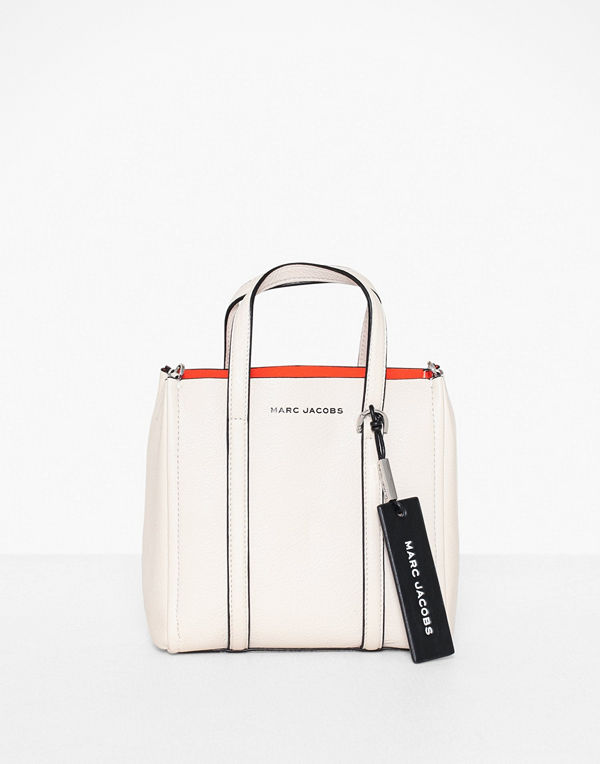 The Marc Jacobs vit axelväska The Tag Tote 21