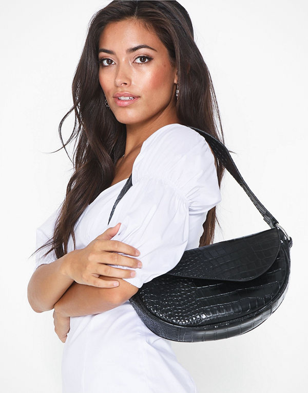 NLY Accessories svart mönstrad axelväska Shape Of You Bag