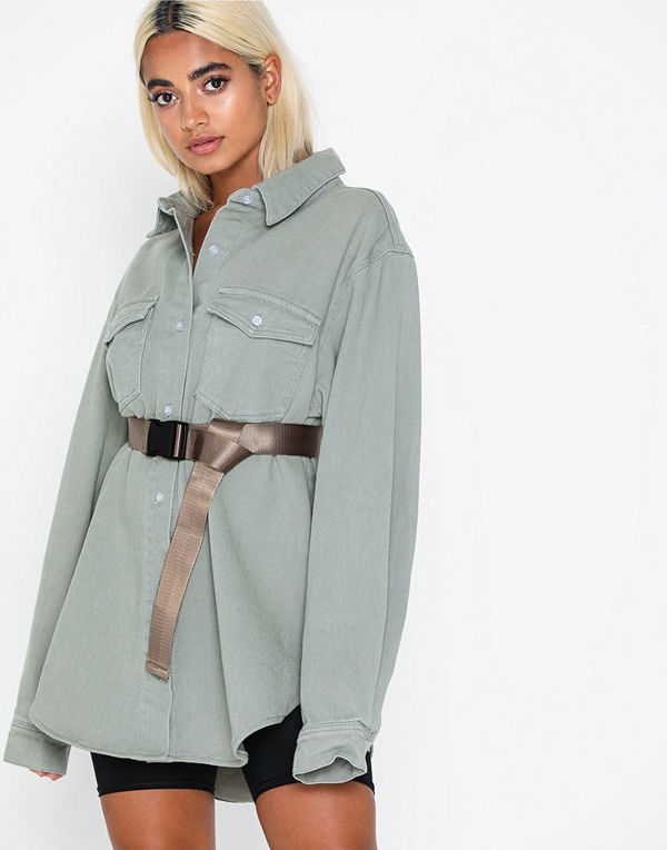 Missguided Canvas Buckle Belt