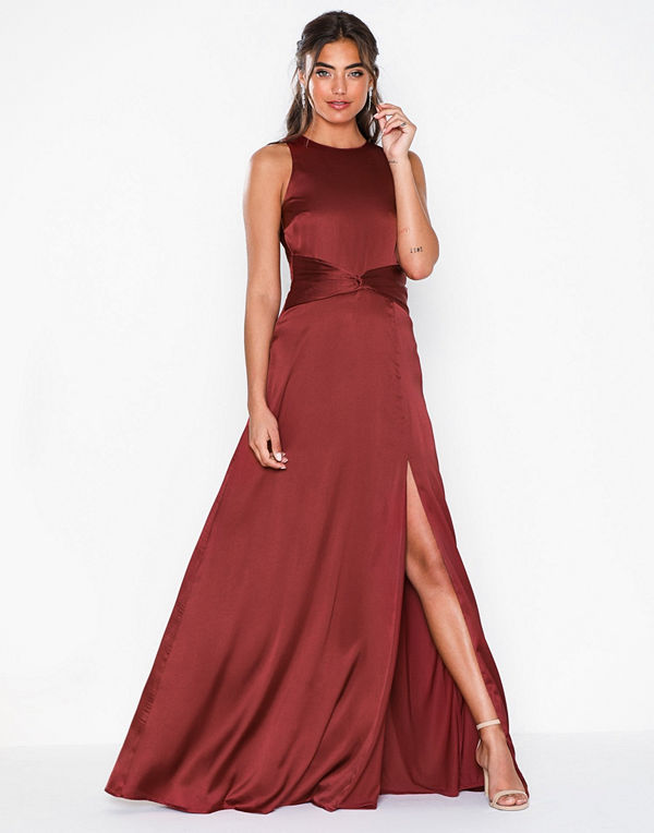 NLY Eve Sportscut Satin Gown
