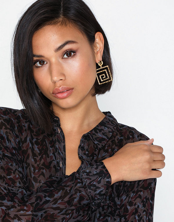 Missguided Jewelry örhängen Square Egyptian Gold