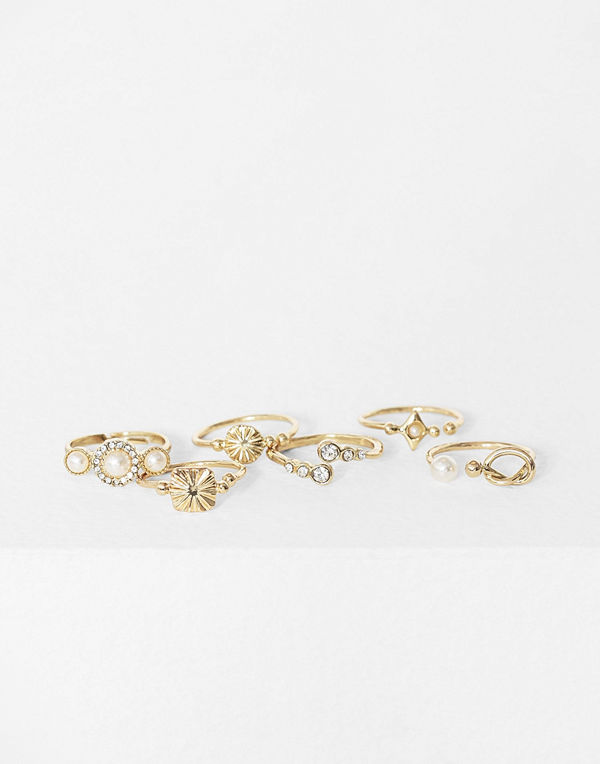 Only Onlsassy Fingerring 6 Pack