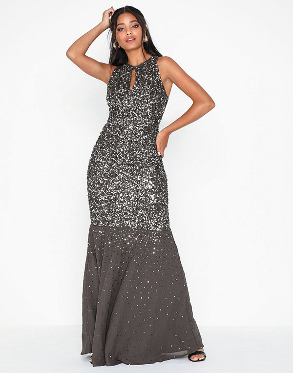 Maya Keyhole Front Embellished Maxi