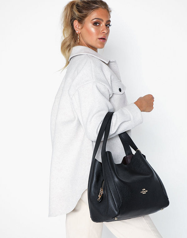 Coach Polished Pebble Leather Hadley Hobo
