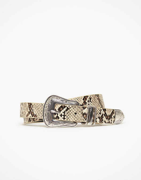 River Island Snakeskin Western Belt
