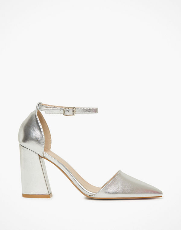 Glamorous Glamorous Metallic Block Heels