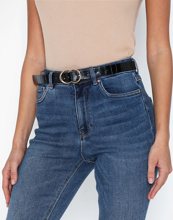 River Island Croc Mini Horseshoe Belt