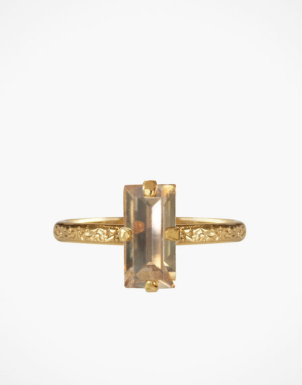 Caroline Svedbom Baguette Ring Golden