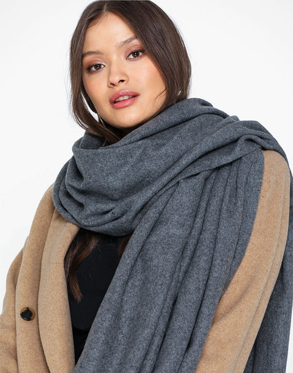 Pieces Pcjira Wool Scarf Noos Medium Grey Melange