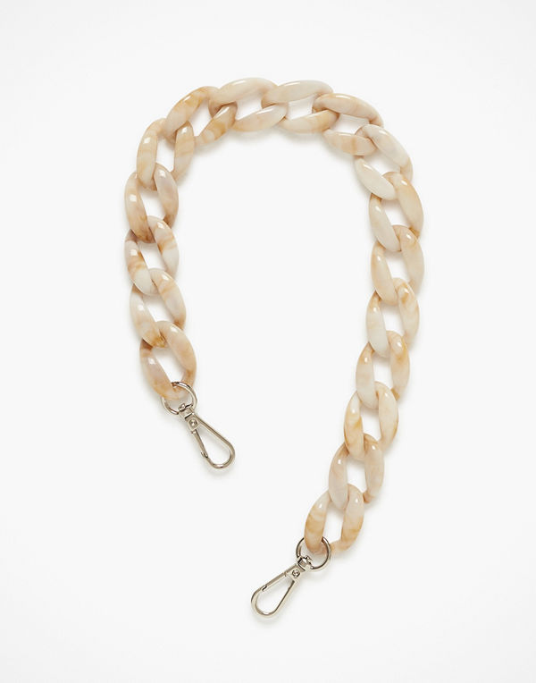 hvisk omönstrad axelväska Chain Handle