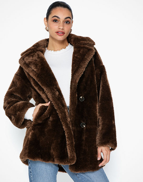 Topshop Soft Borg Coat