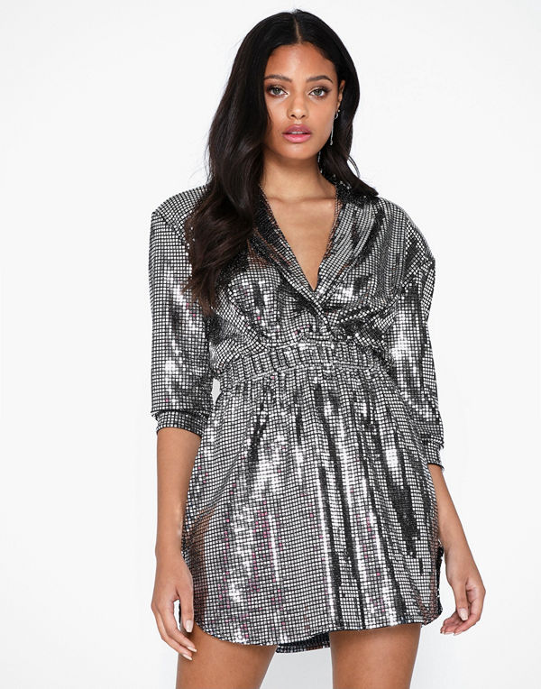 NLY One Square Sequin Dress